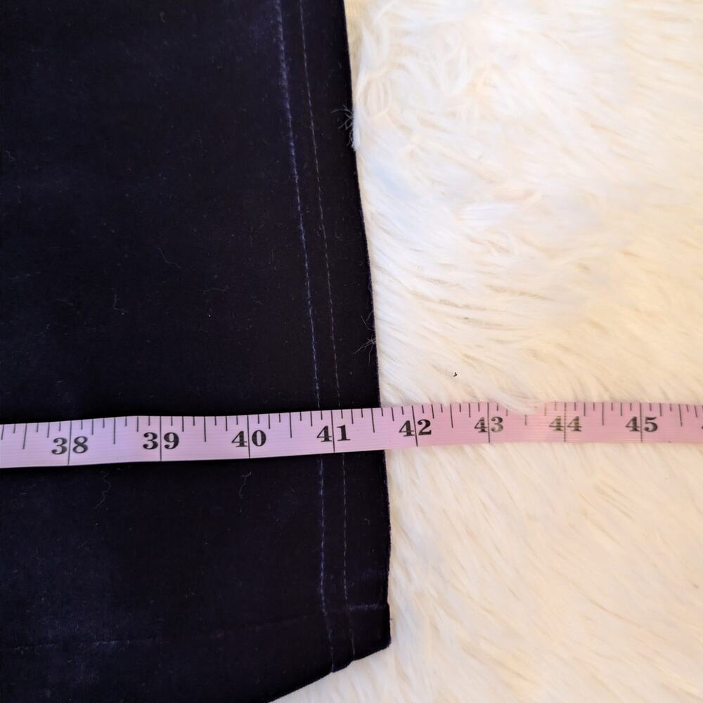 Vintage 90s Kathie Lee Purple Velvet Midi Dress Minimalist Bodycon Cocktail S - Picture 9 of 16